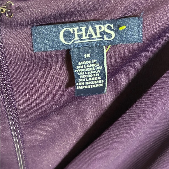 Chaps Deep Purple Layered Mini Dress - Picture 2 of 5